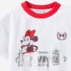 7344910-576-1 Mickey & Minnie Disney Drop Shoulder Short Sleeve Tee