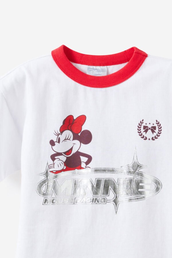 7344910-576-1 Mickey & Minnie Disney Drop Shoulder Short Sleeve Tee