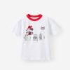 7344910-576-2 Mickey & Minnie Disney Drop Shoulder Short Sleeve Tee