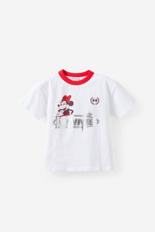 7344910-576-2 Mickey & Minnie Disney Drop Shoulder Short Sleeve Tee