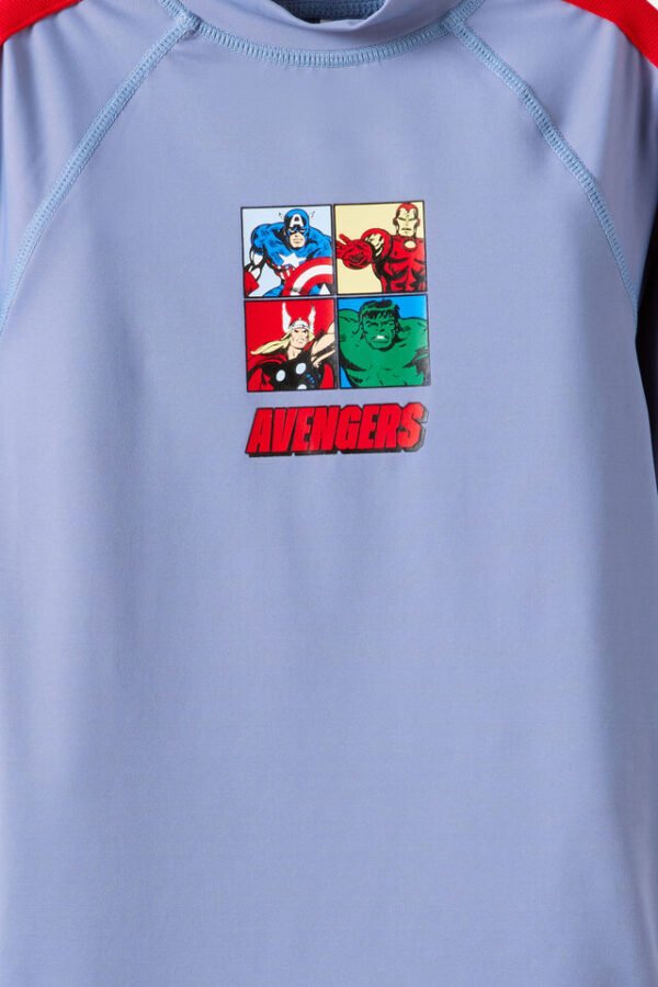 The Avengers Marvel Flynn Long Sleeve Raglan Rash Vest