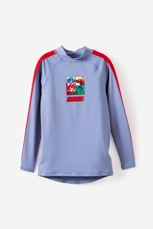 The Avengers Marvel Flynn Long Sleeve Raglan Rash Vest