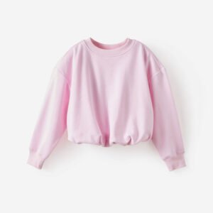 7348758-01-1 Sienna Bubble Hem Oversize Crew
