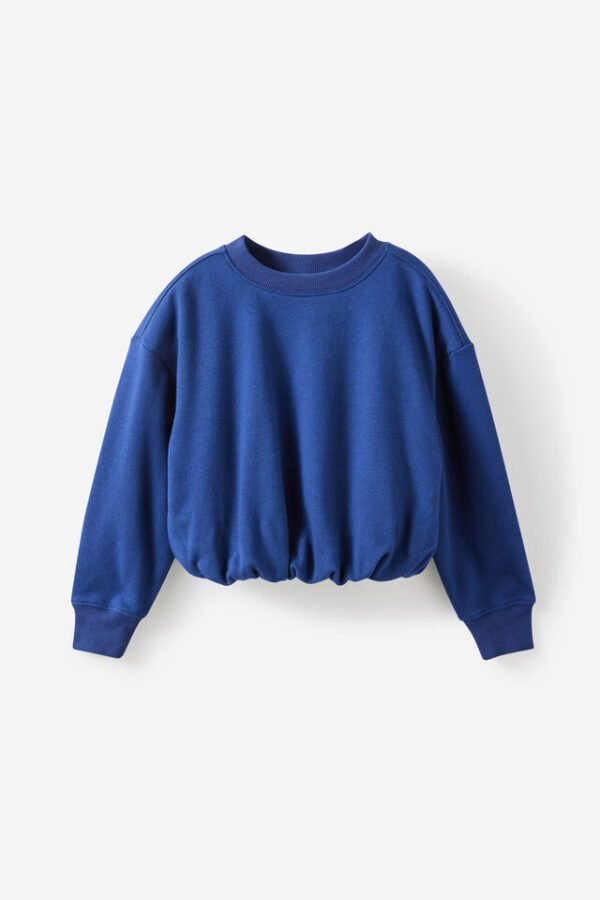 7348758-02-2 Sienna Bubble Hem Oversize Crew